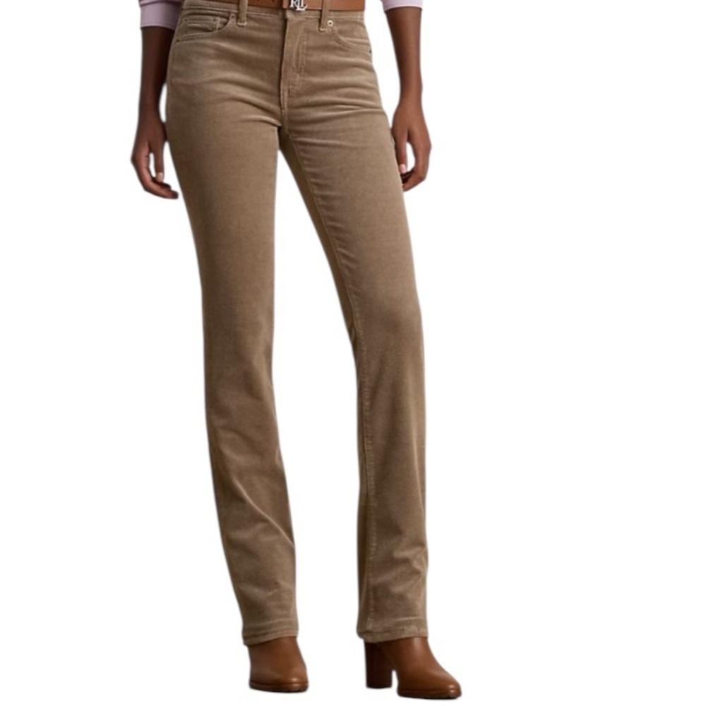 Y2K Jones NY Mid Rise Mocha Brown Corduroy Straight Leg Stretch Jean Western SZ8
